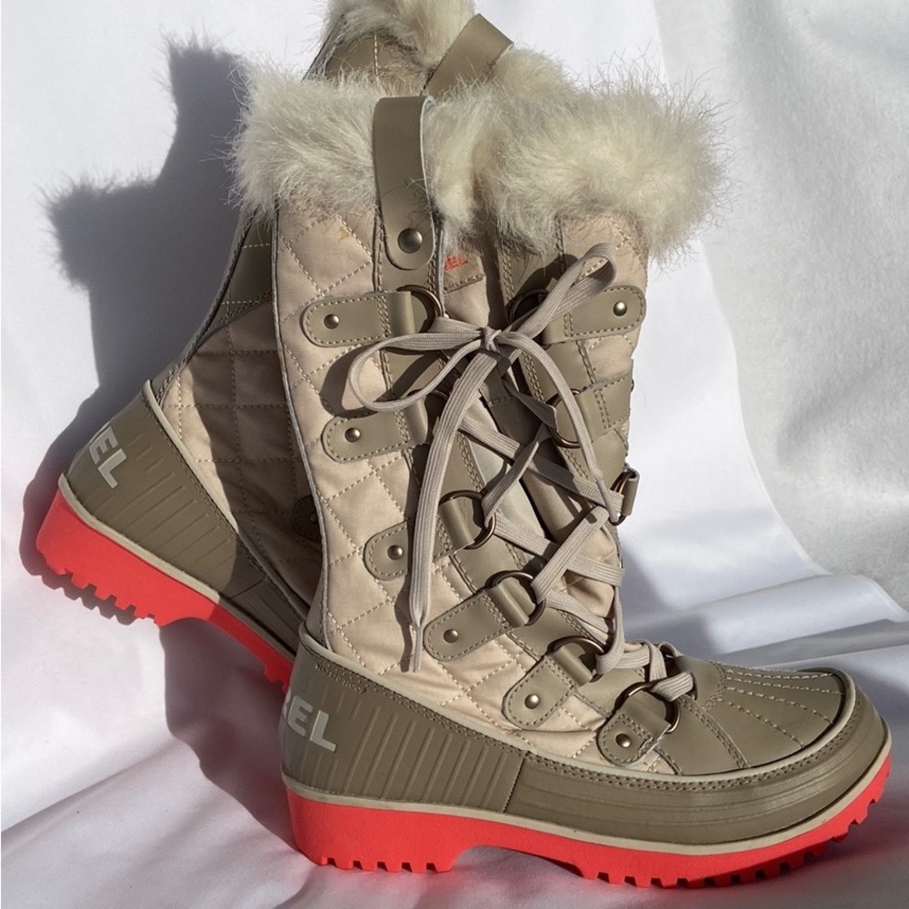 COPY - Sorel Snow Boot Side Lace• Faux Fur Top WMNS NL2095 US 7.5 New No Box
